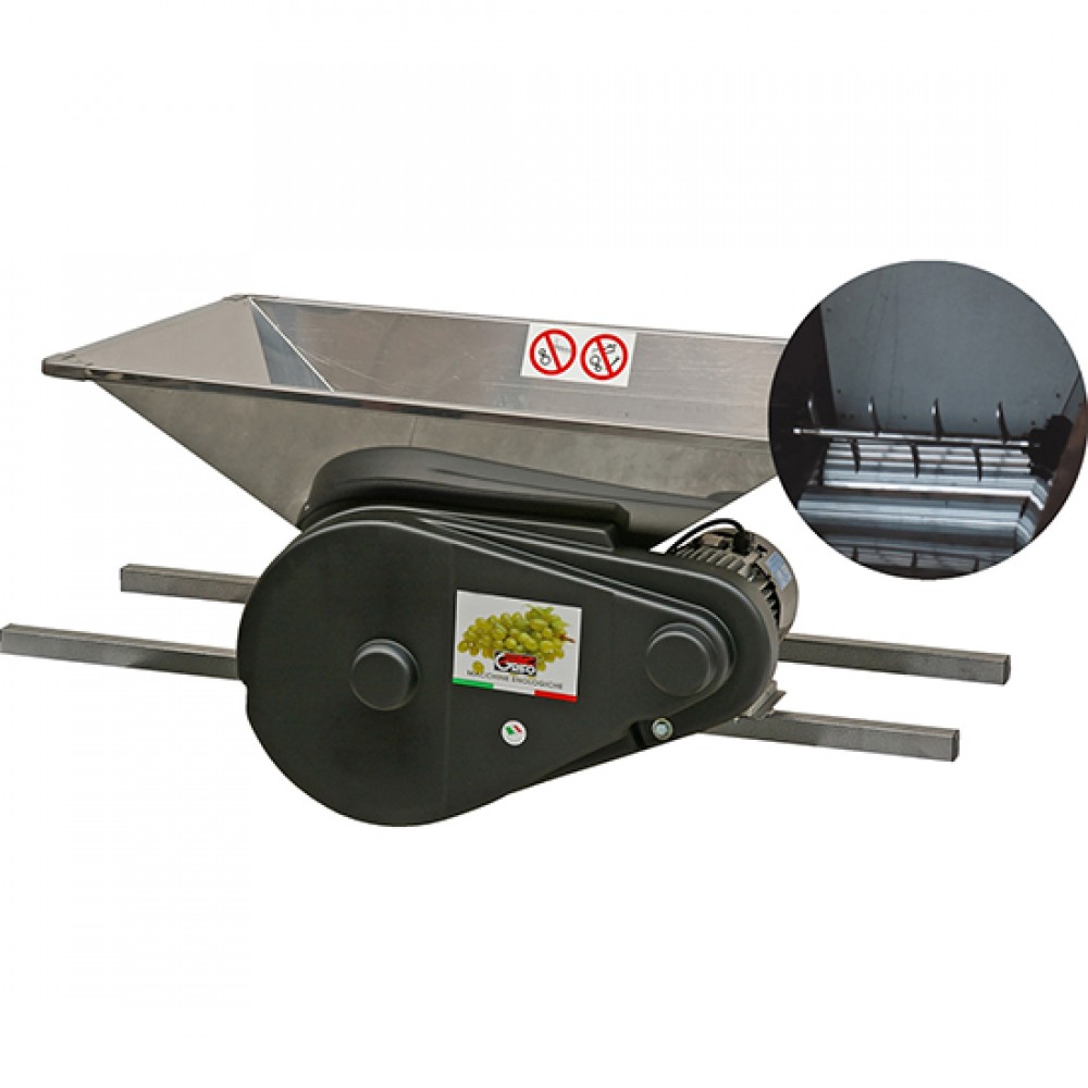 ESMAGADOR INOX 304 COM MOTOR E FACAS