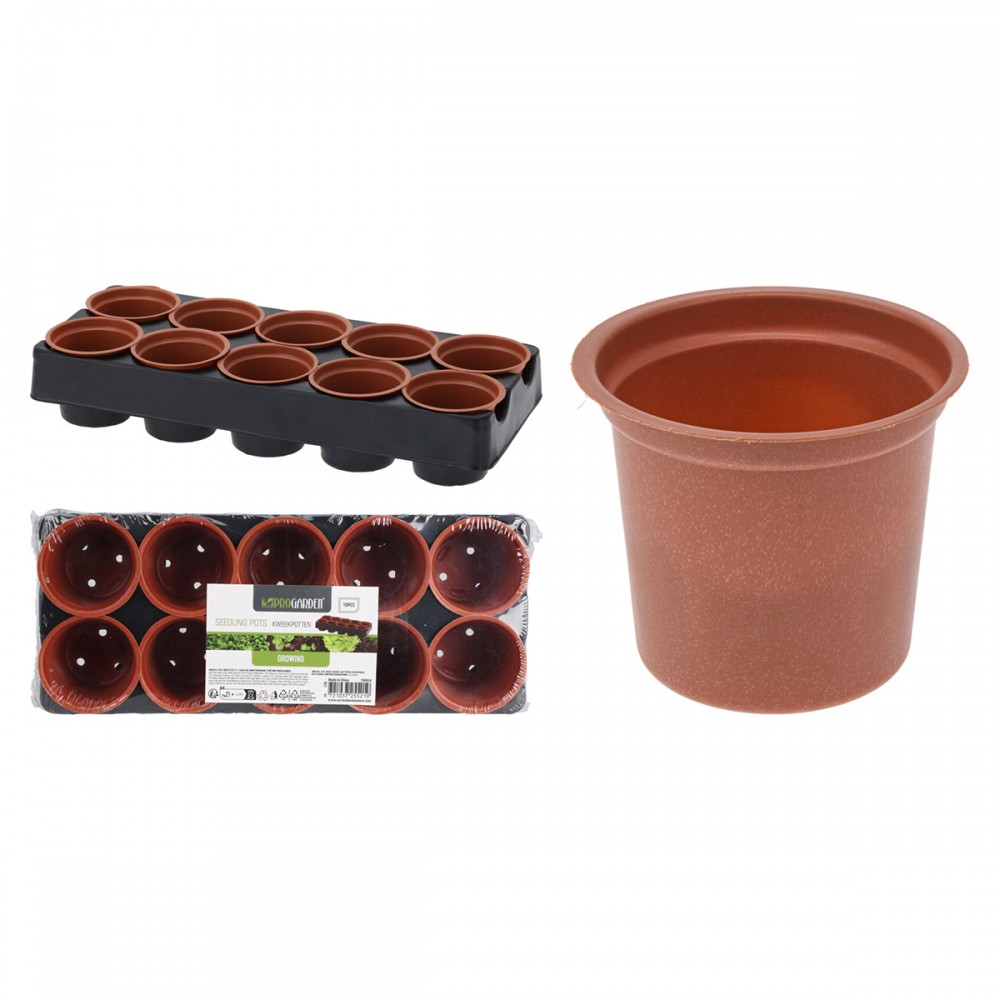 VASO REDONDO PLASTICO 28,5X11,8X5CM - PACK10