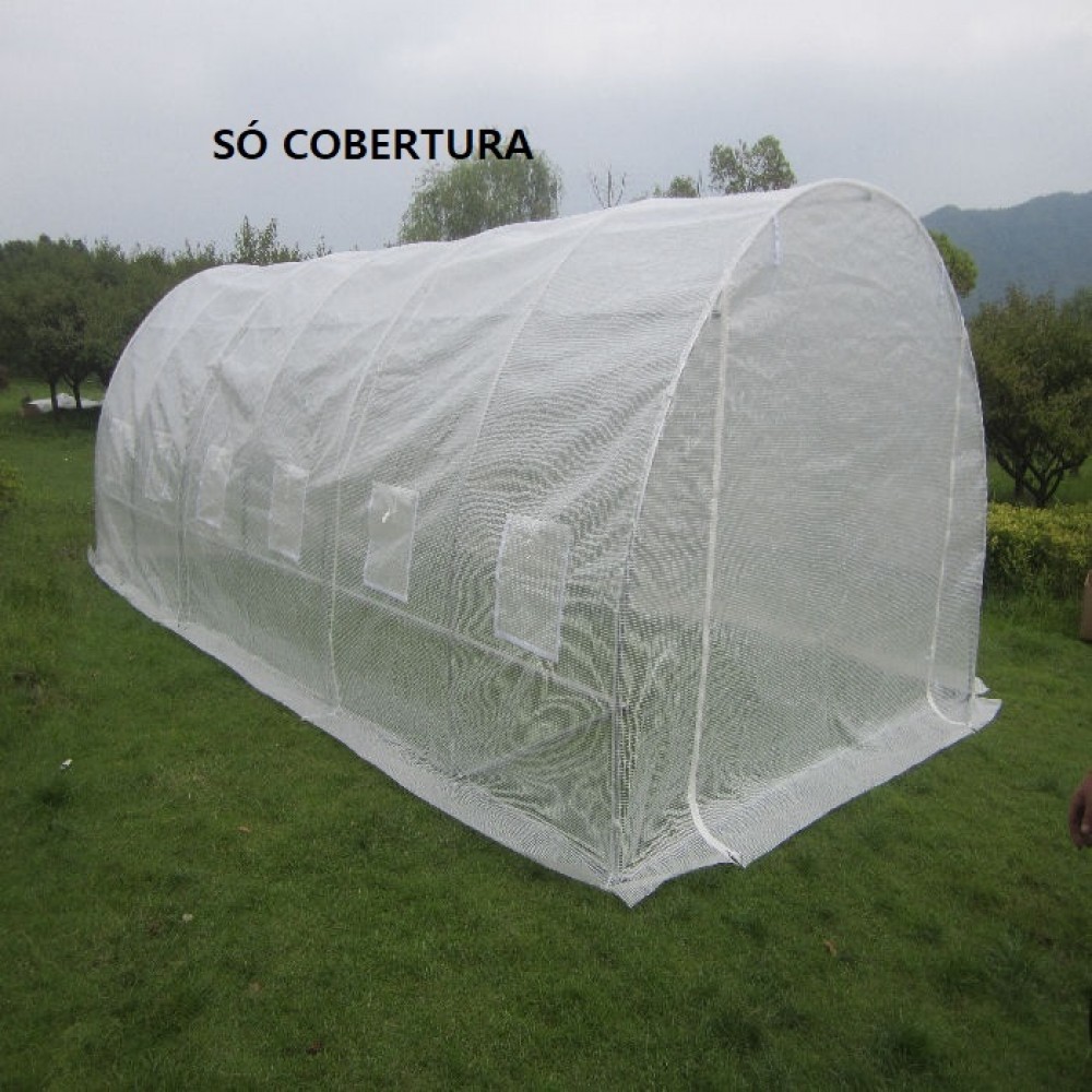 COBERTURA SUBSTITUIÇÃO ESTUFA 6X3 BRANCA