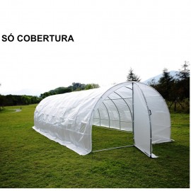 COBERTURA SUBSTITUIÇÃO ESTUFA 8X3 M C/ PORTA METAL