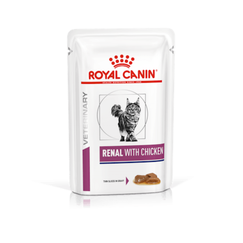 ROYAL CANIN VET  WET GATO RENAL FRANGO (12X85G)