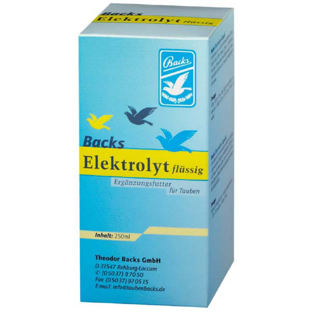BACKS ELECTROLITOS  250 ML