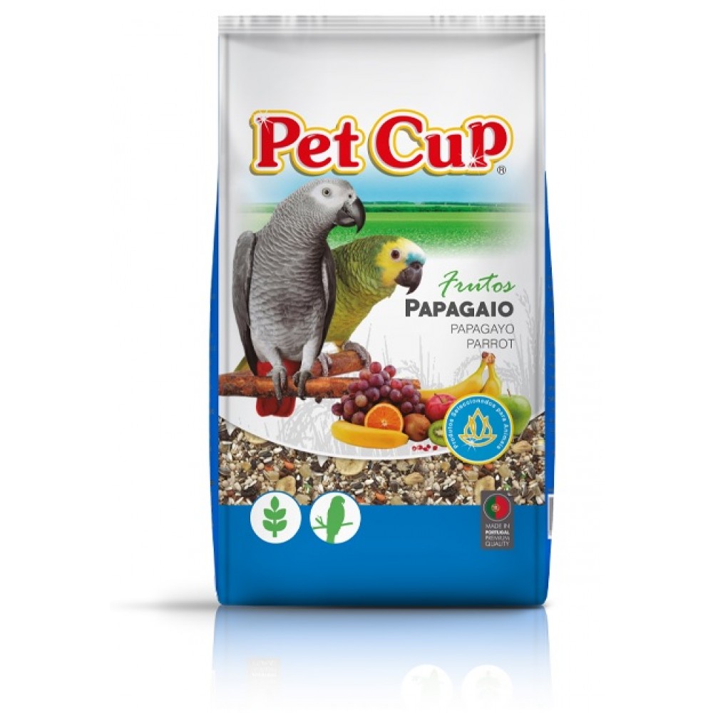 PETCUP MISTURA DE PAPAGAIOS C/FRUTOS - 3 KG