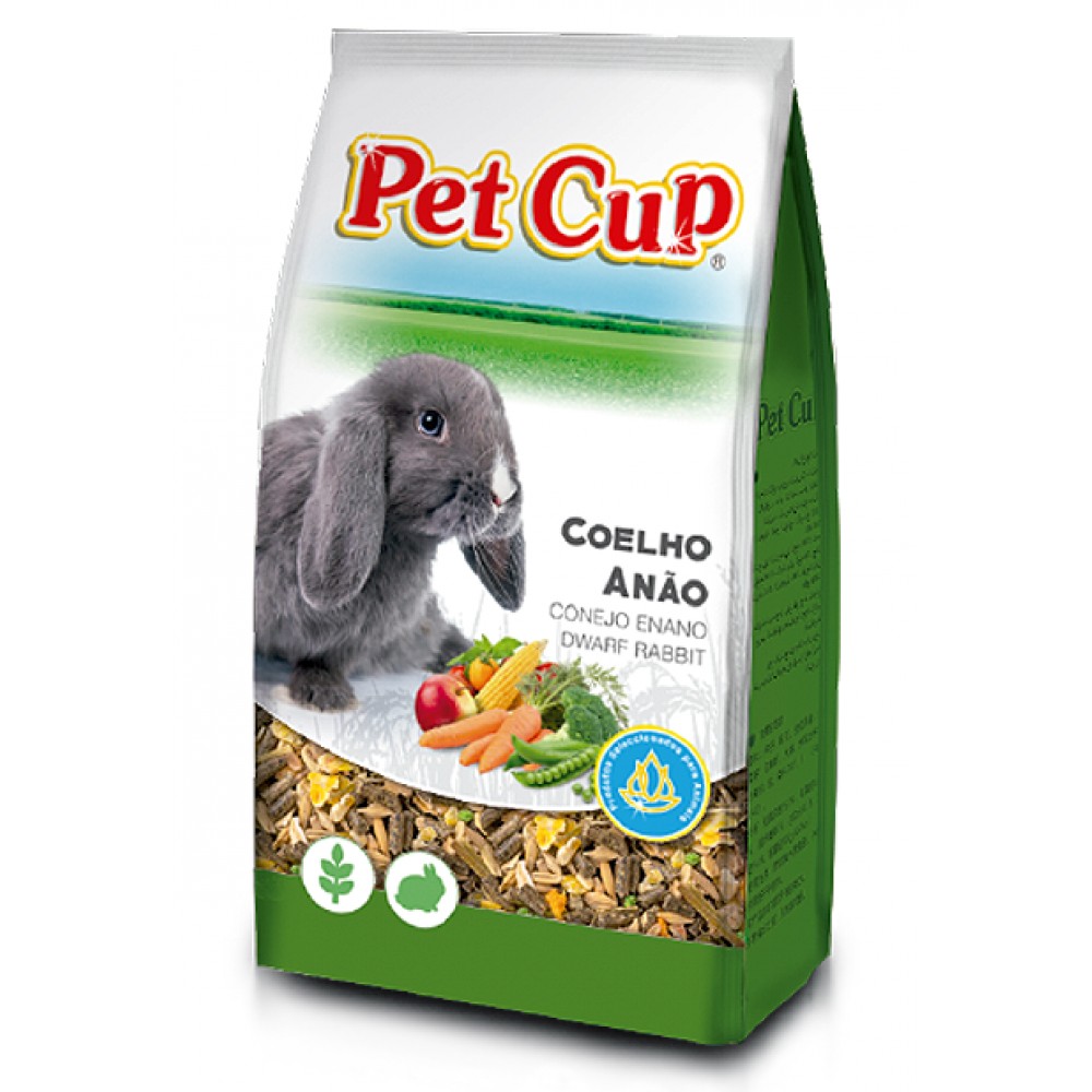 PETCUP MISTURA DE COELHOS ANOES - 3 KG
