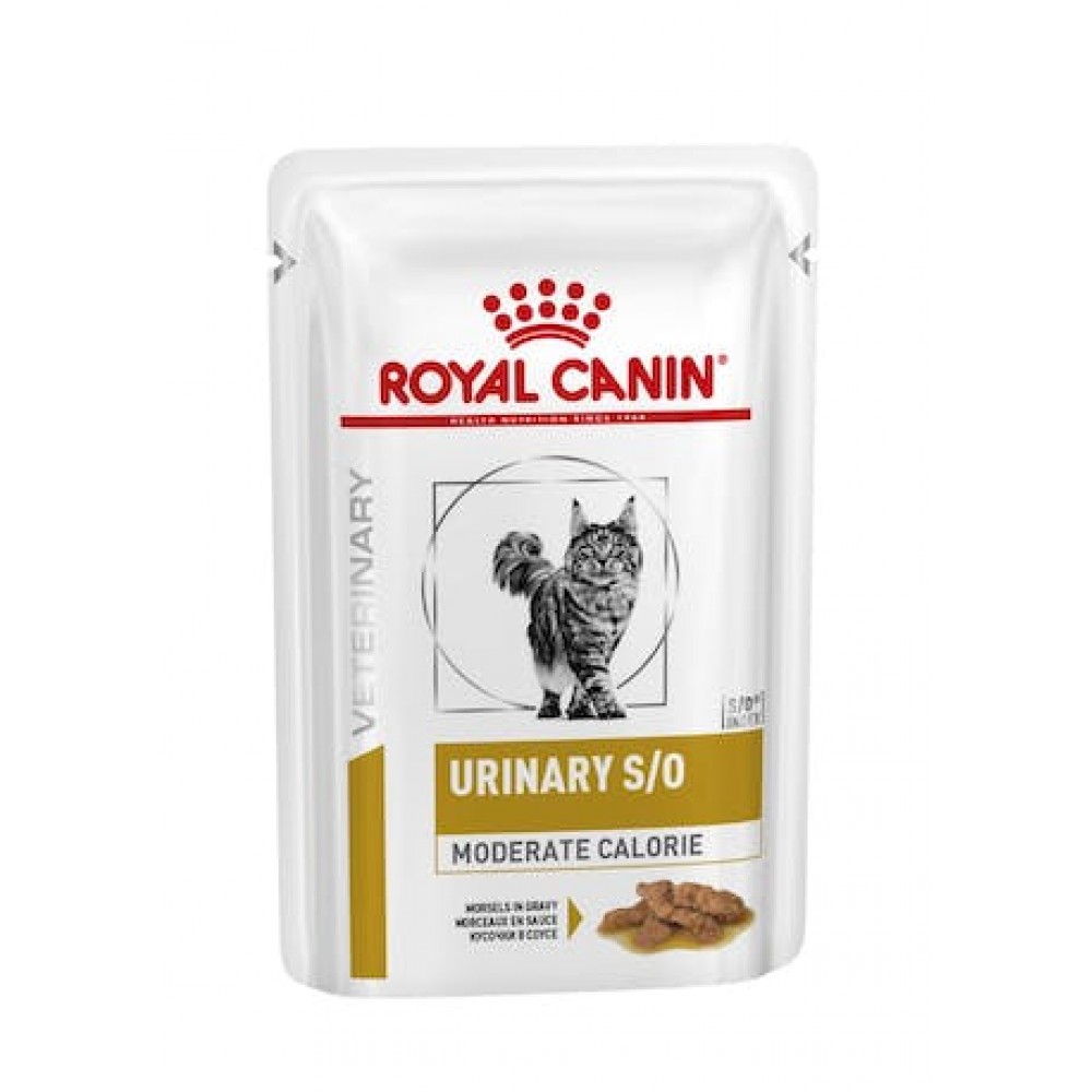 ROYAL CANIN VET  WET GATO URINARY MODERATE CALORIE (12X85G)