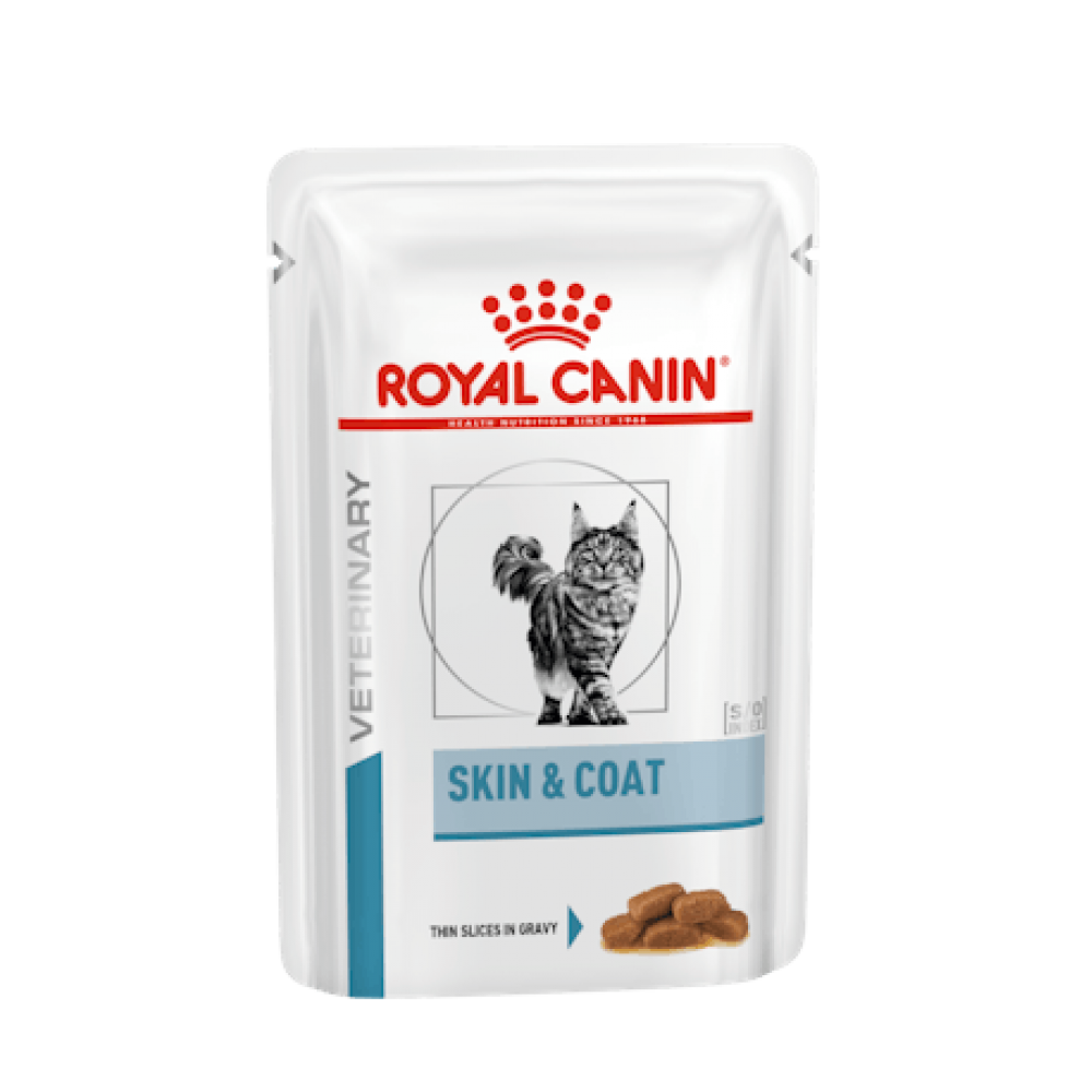 ROYAL CANIN VET  WET GATO SKIN & COAT (12X85G)