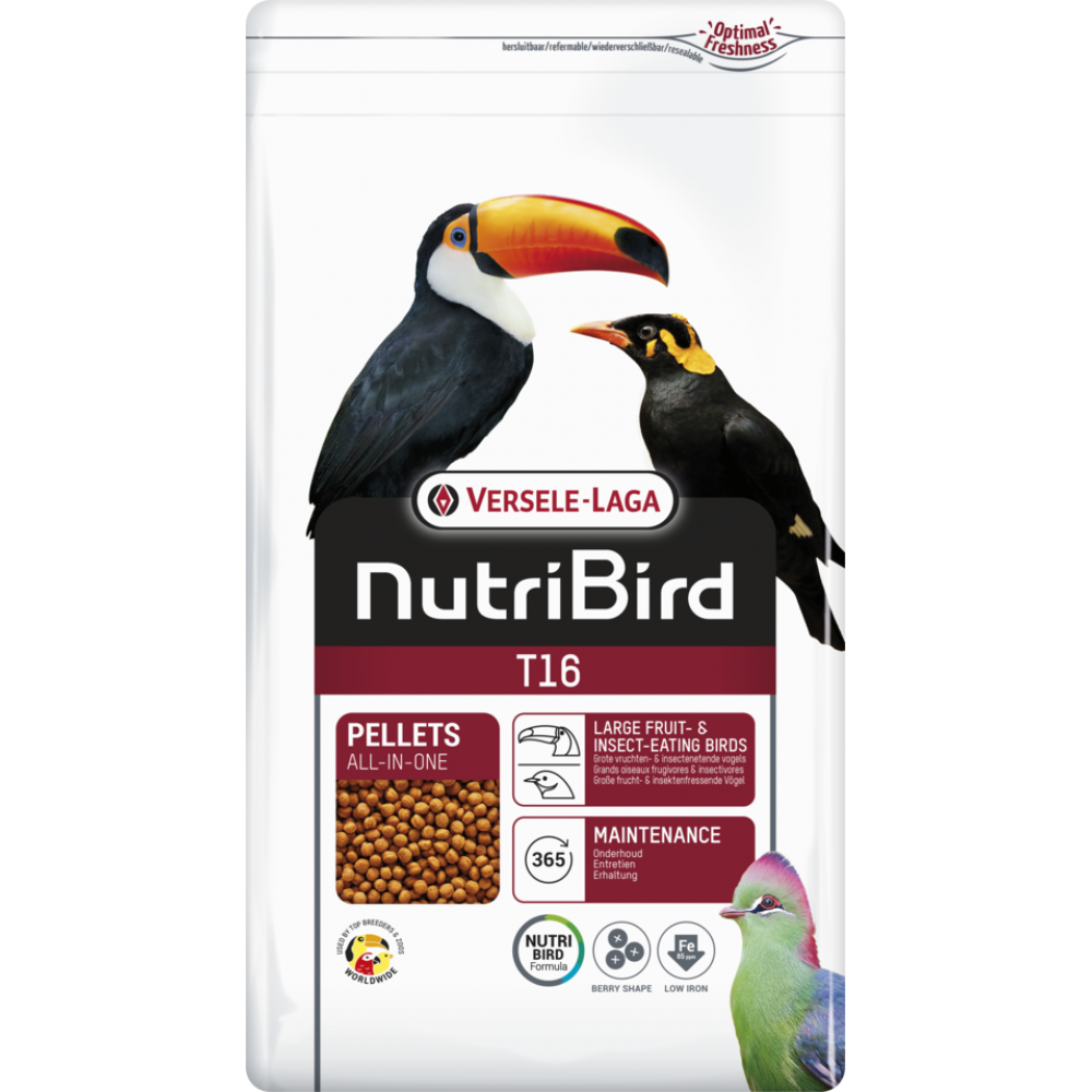 NUTRIBIRD T 16 ORIGINAL TUCANOS - 10 KG