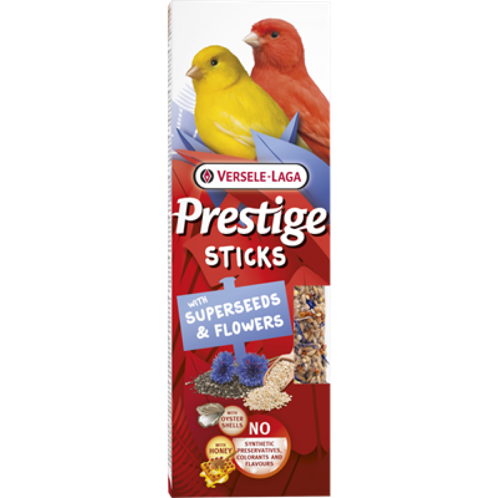 PRESTIGE BARRITAS SUPER SEMENTES E FLORES P/CANARIOS