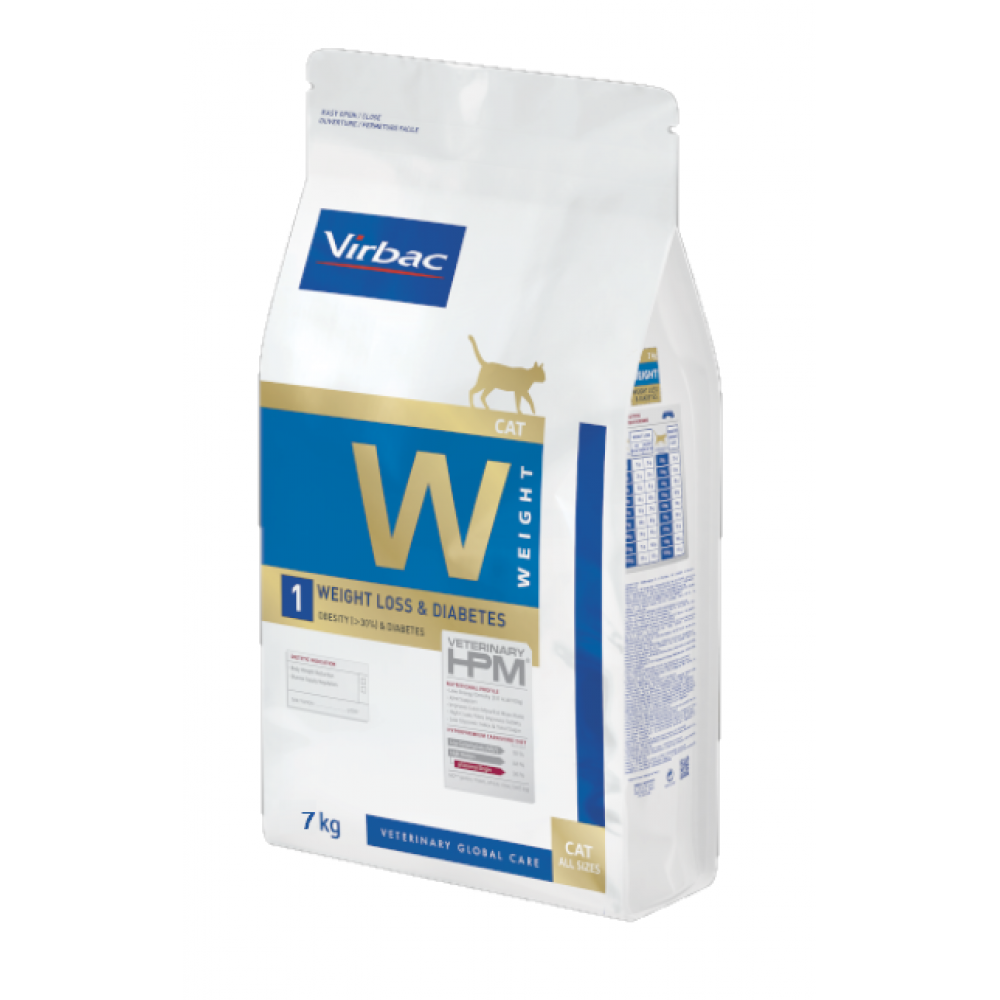 VIRBAC HPM W1 GATO  WEIGHT LOSS & DIABETES - 7KG