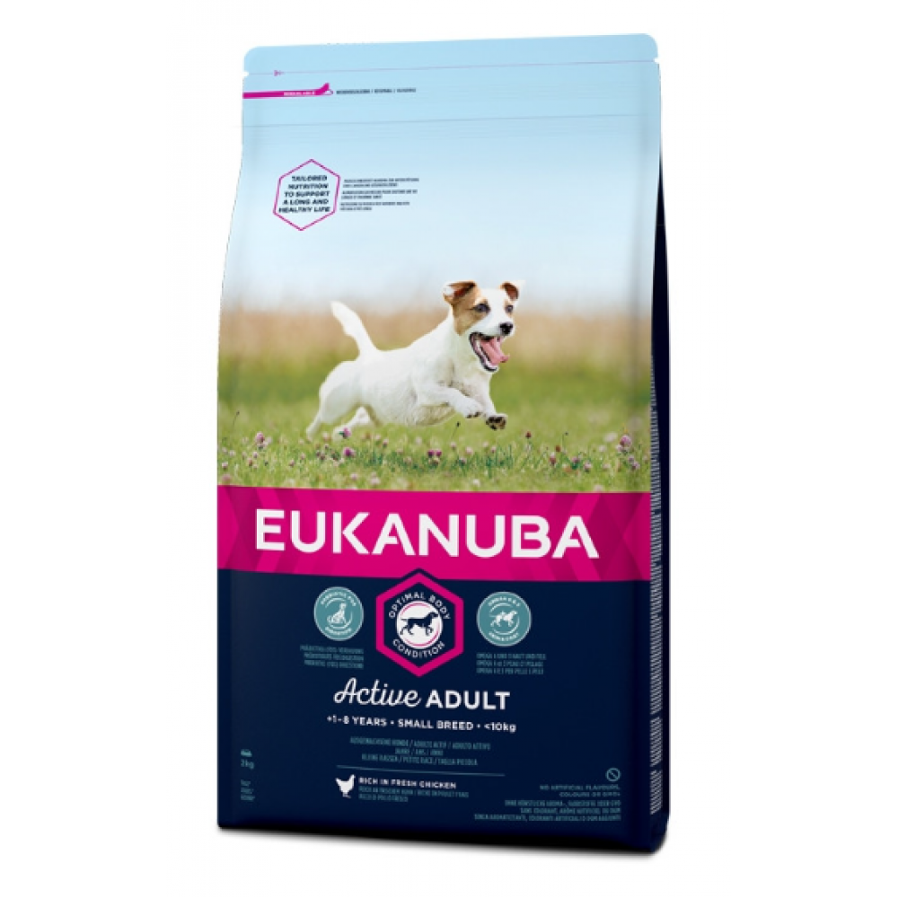 EUKANUBA CAO ADULTO RAÇAS PEQUENAS  3 KG