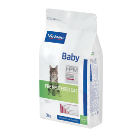 VIRBAC HPM GATO BABY PRE  NEUTERED - 3KG
