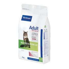 VIRBAC HPM GATO ADULTO NEUTERED & ENTIRE SALMÃO - 7KG
