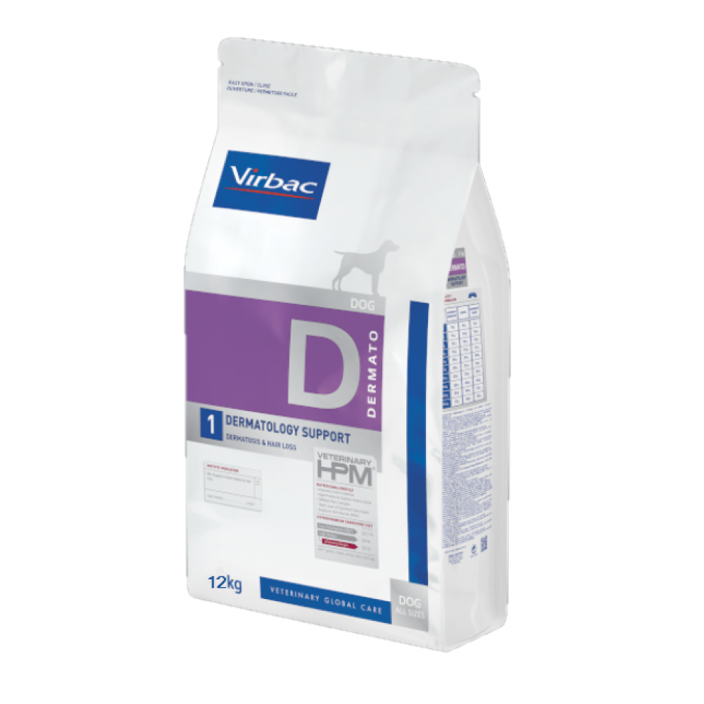VIRBAC HPM D1 CAO DERMATOLOGY SUPPORT - 12 KG