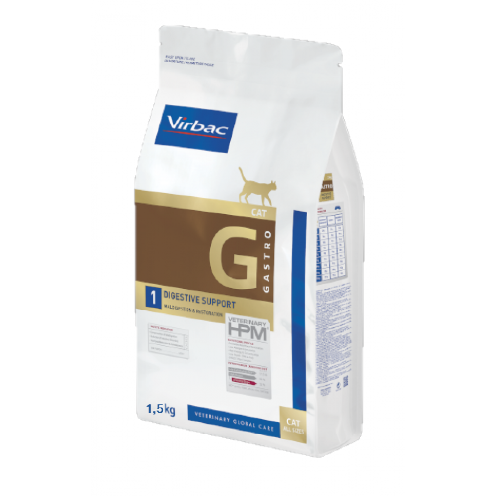 VIRBAC HPM G1 GATO DIGESTIVE SUPPORT - 1,5KG