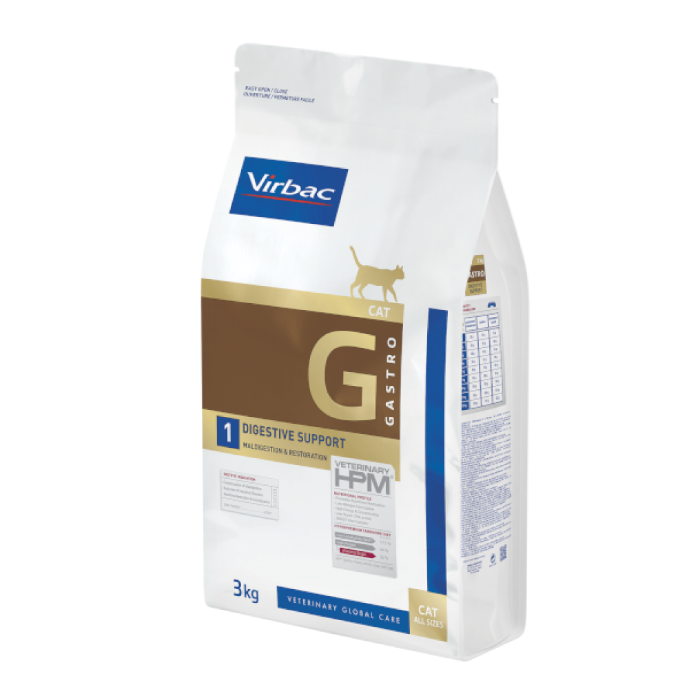 VIRBAC HPM G1 GATO DIGESTIVE SUPPORT - 3KG