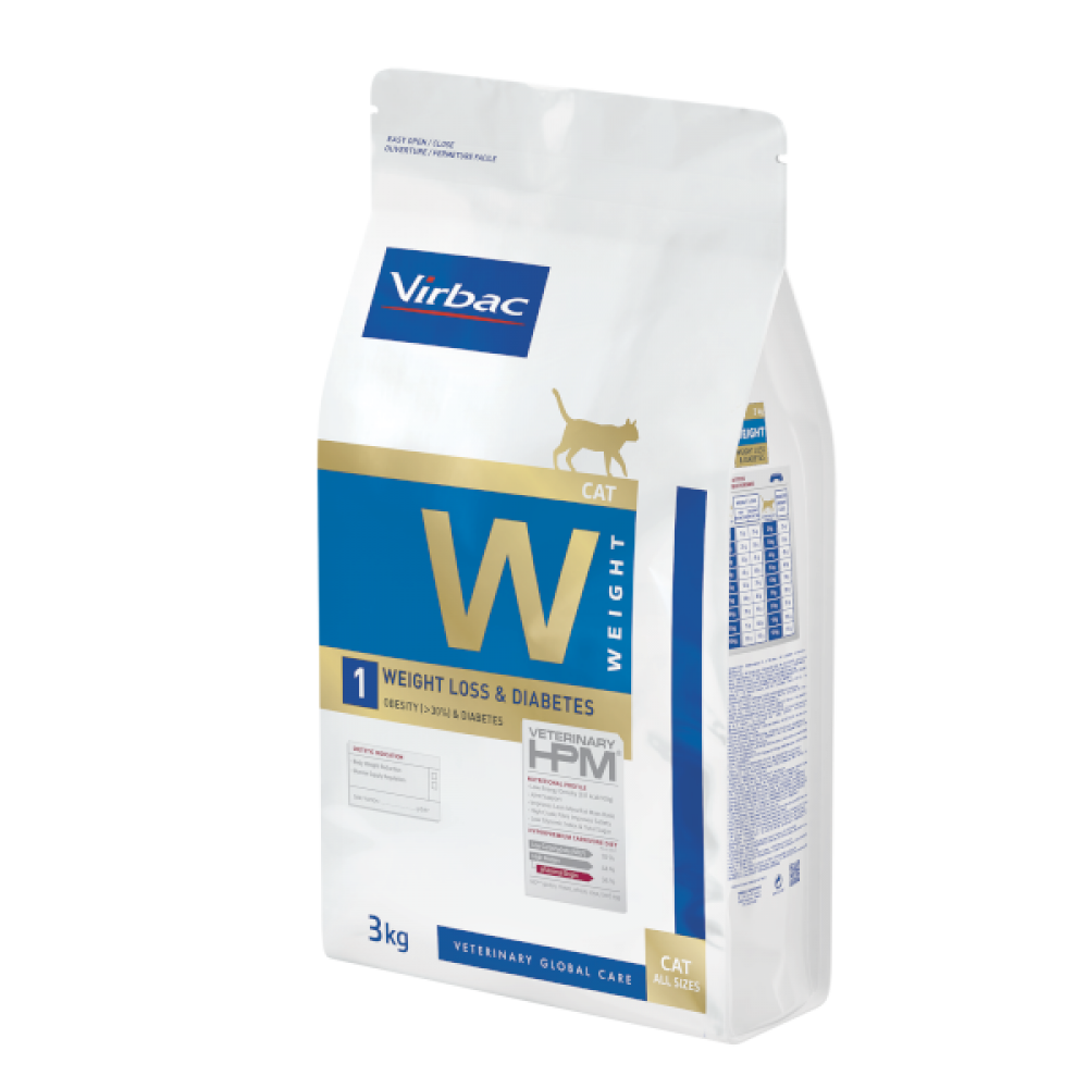 VIRBAC HPM W1 GATO  WEIGHT LOSS & DIABETES - 3KG