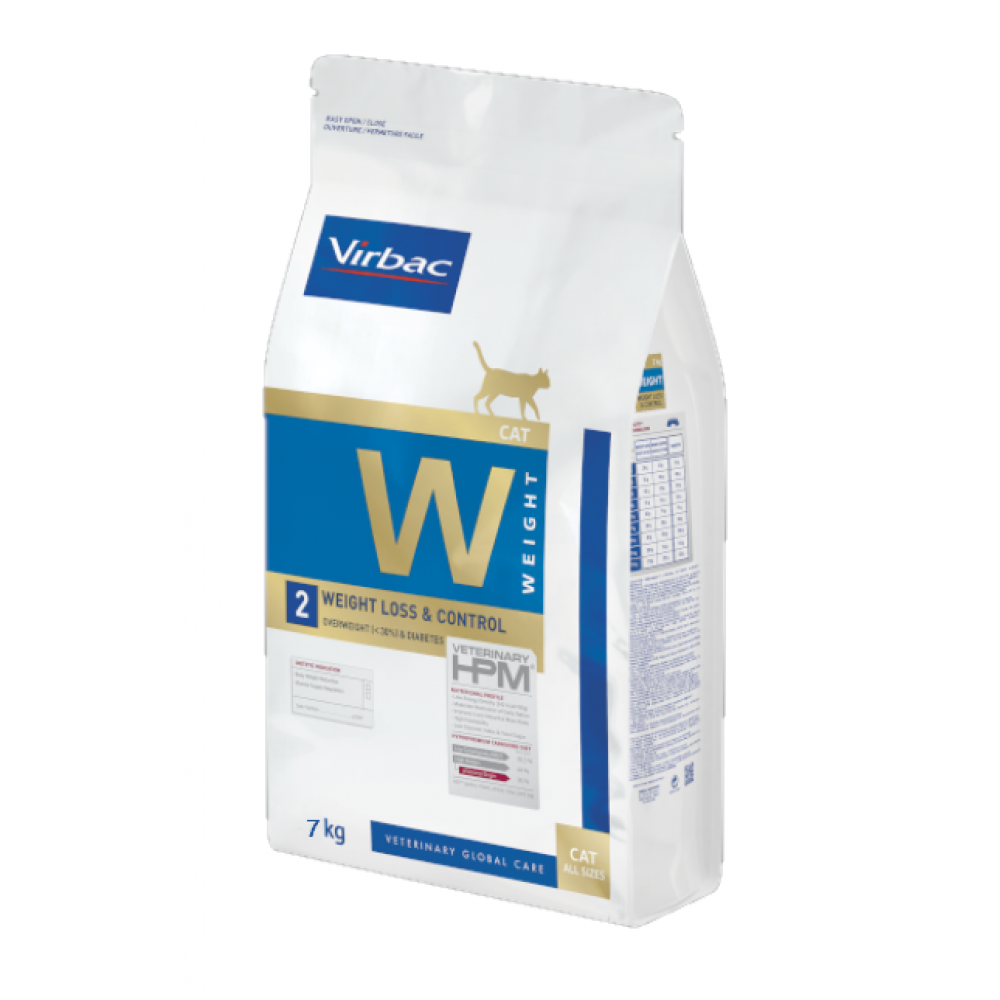 VIRBAC HPM W2 GATO  WEIGHT LOSS & CONTROL - 7KG