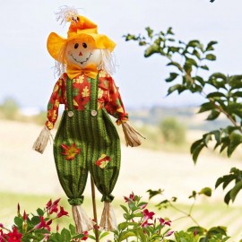 ESPANTALHO DE PALHA E ROUPA XXL-  110 cm