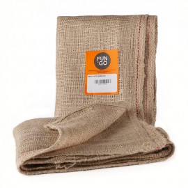 SACO DE JUTA 50X80 CM COR RAFIA NATURAL- KIT 2 UNIDADES