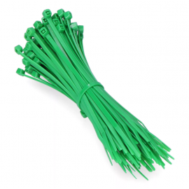 ABRAÇADEIRAS VERDES 203x4,6mm (SACO 100 unid.) NYLON DE ALTA QUALIDADE