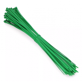 ABRAÇADEIRAS VERDES 385x4,8mm (SACO 100 unid.) NYLON DE ALTA QUALIDADE