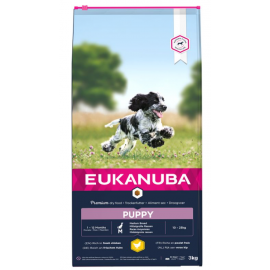 EUKANUBA PUPPY RAÇAS MEDIAS  3 KG