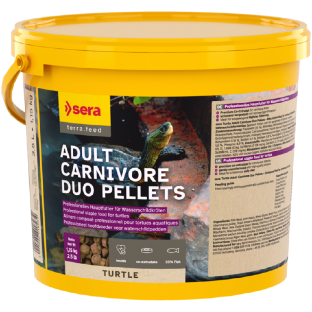 SERA TURTLE ADULT CARNIVOR DUO - 3800 ML