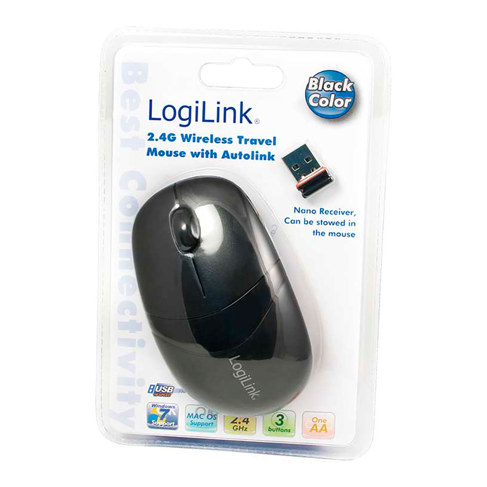 RATO SEM FIOS 2,4 GHZ, 3 TECLAS, PRETO