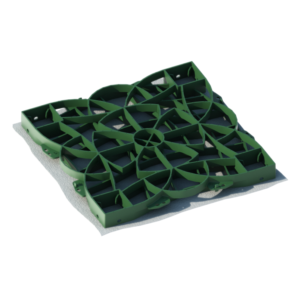 BOSK GEOGRELHA WAVE & FLOWER VERDE