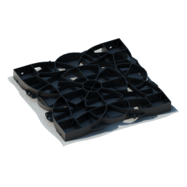 BOSK GEOGRELHA WAVE & FLOWER PRETO C/ BASE WAVE