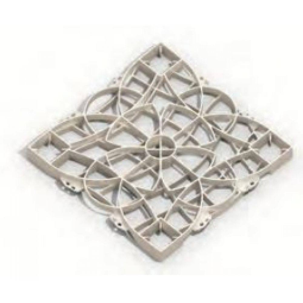 BOSK GEOGRELHA WAVE & FLOWER BEJE(SAND) C/ BASE WAVE