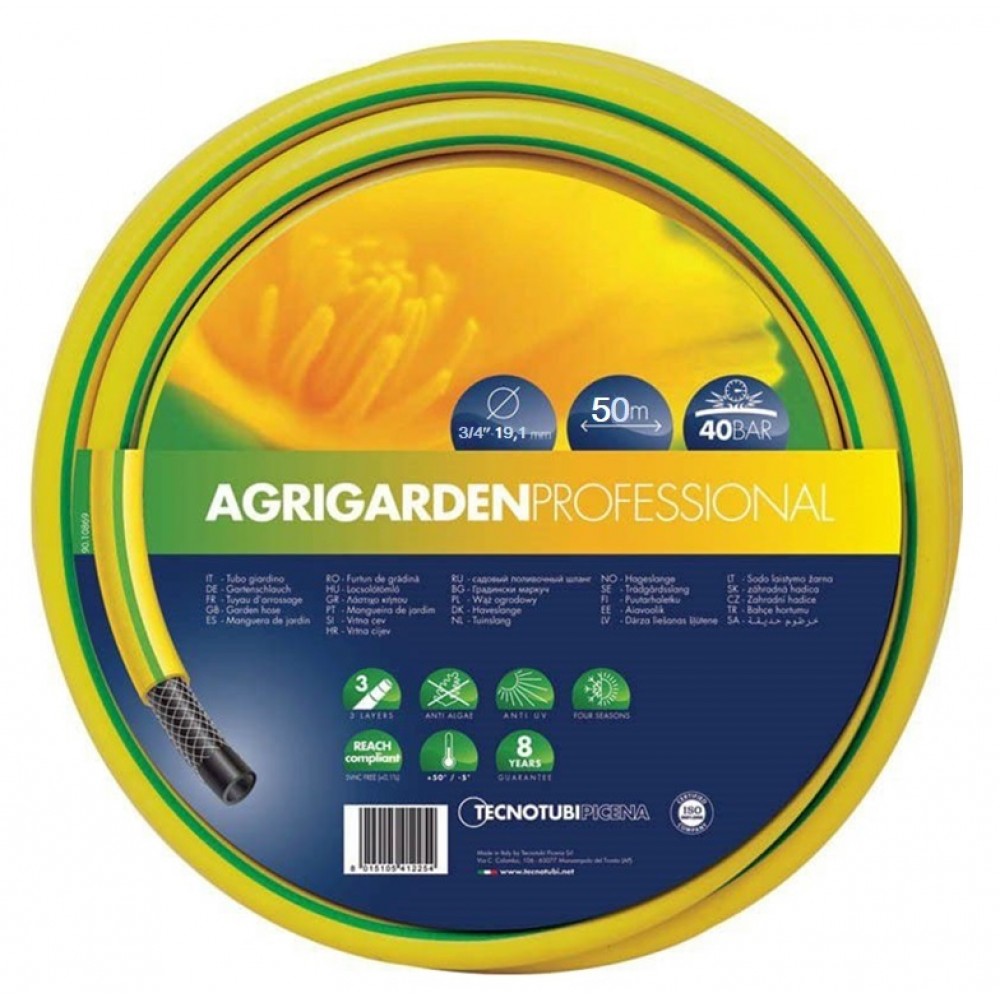 MANGUEIRA AGRIGARDEN PROFESSIONAL 3/4'' - 50M