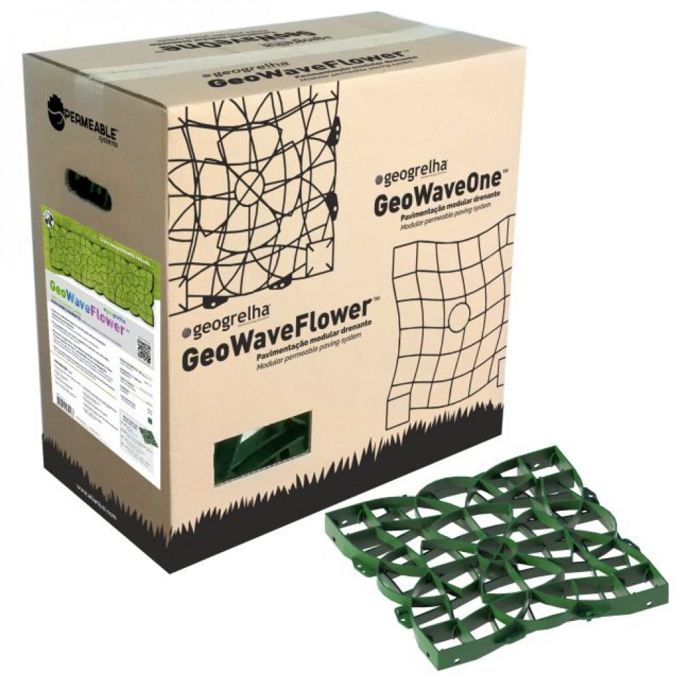PACK GEOGRELHA WAVE & FLOWER VERDE