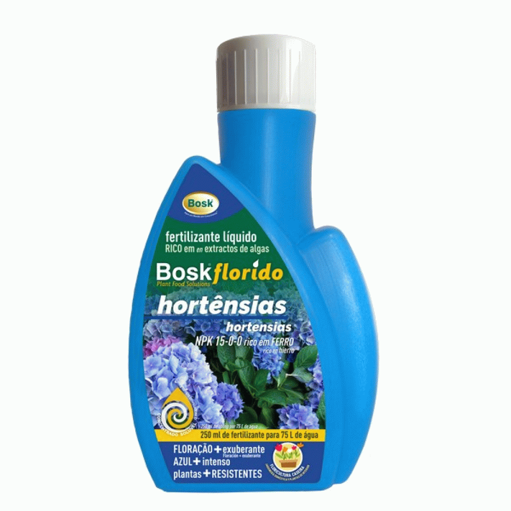 ADUBO BOSKFLORIDO HORTENSIAS AZUL -250ML