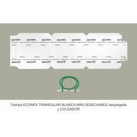ECONEX ARMADILHA MINI BRANCO TRIANGULAR DESCARTÁVEL