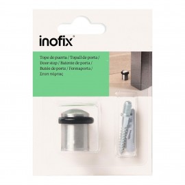 BATENTE DE PORTA COM ANEL DE VEDAÇÃO, FEITO DE METAL E BORRACHA COM ACABAMENTO EM AÇO INOXIDÁVEL, FIXAÇÃO POR PARAFUSO, BLISTER