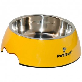 COMEDOURO L MELAMINA AMARELO 700ML