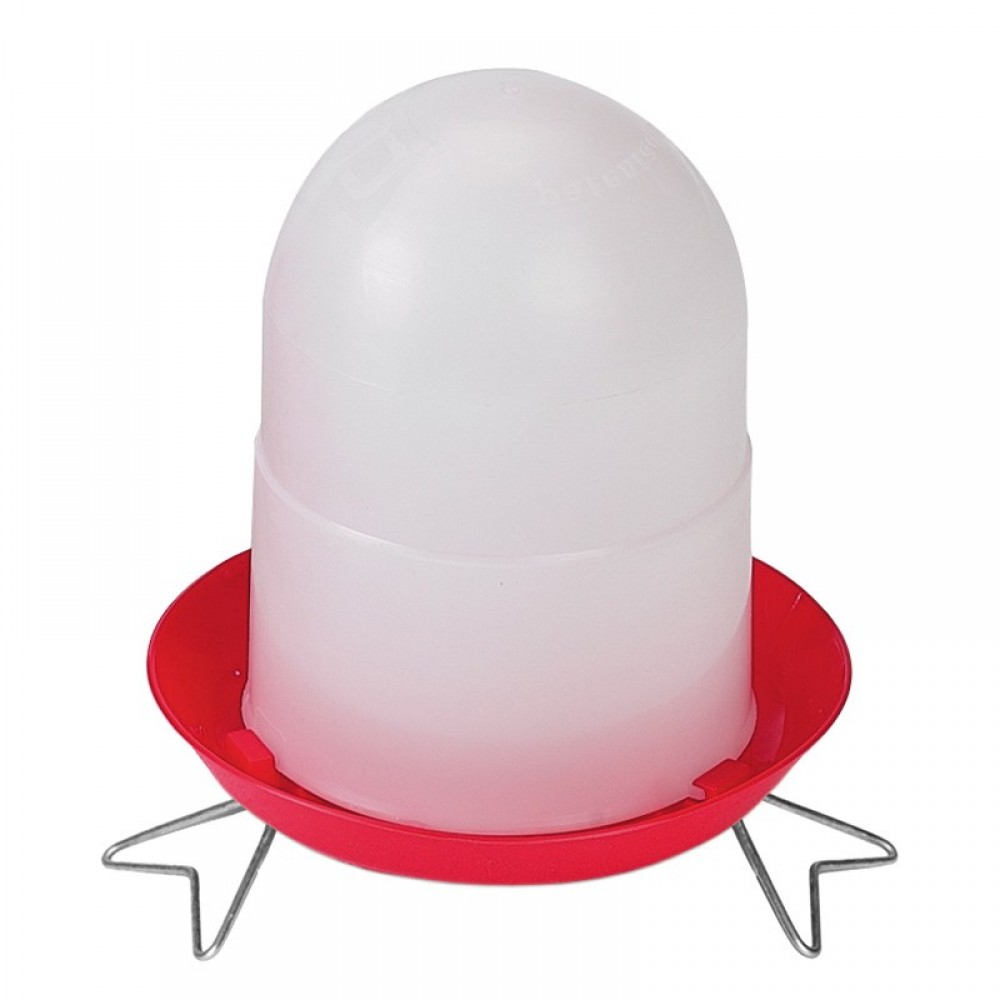 COMEDOURO PERDIZES EM PLASTICO 1.5KG COM PERNAS VERMELHO