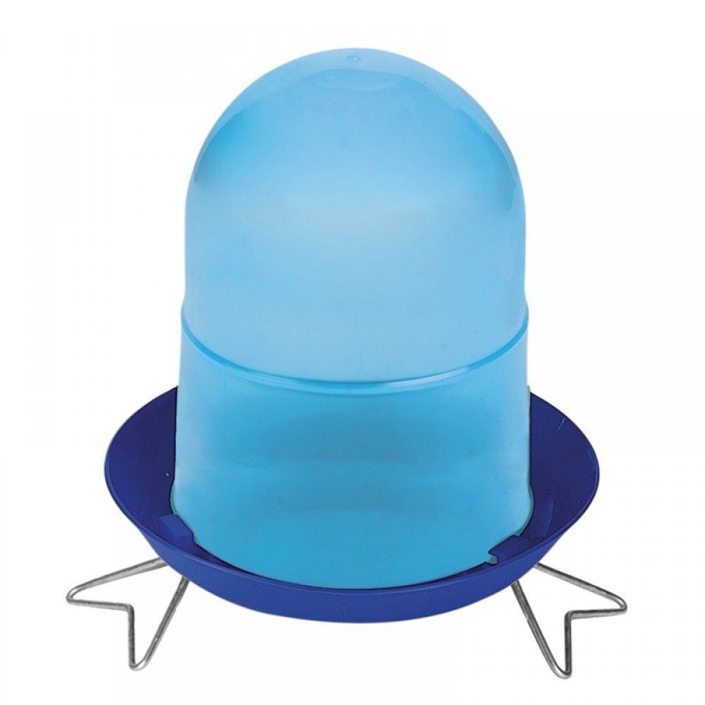 COMEDOURO PERDIZES EM PLASTICO 1.5KG COM PERNAS AZUL