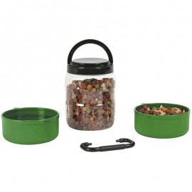 COMEDOURO DE VIAGEM PINTADO VERDE 1500ML