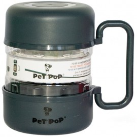 COMEDOURO DE VIAGEM PINTADO PRETO 1500ML