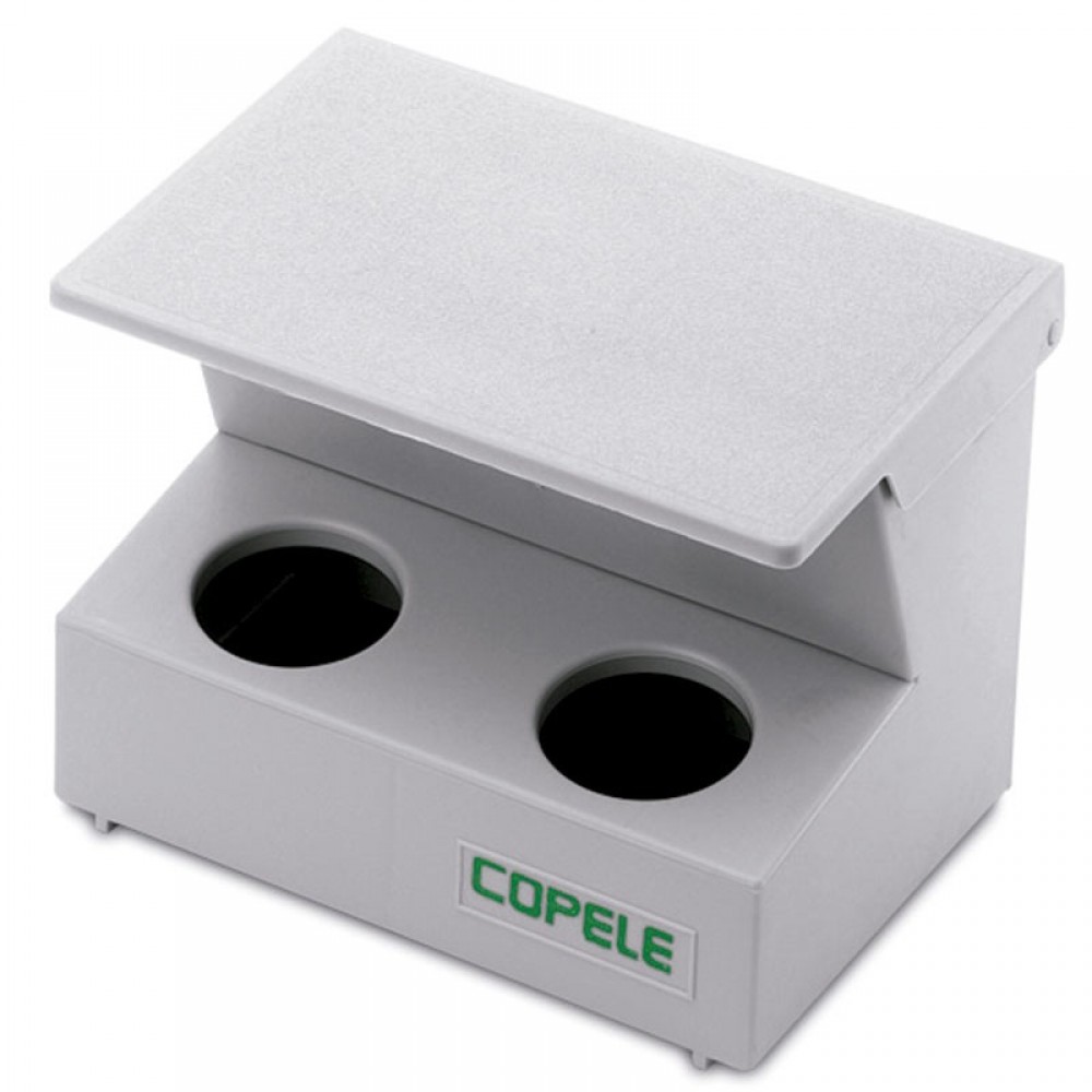 COMEDOURO DISPENSADOR PLASTICO PERDIZES/POMBOS 2 BURACOS