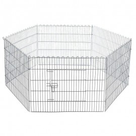 PARQUE HEXAGONAL PARA CAES MEDIO 80X60 (LATERAL)