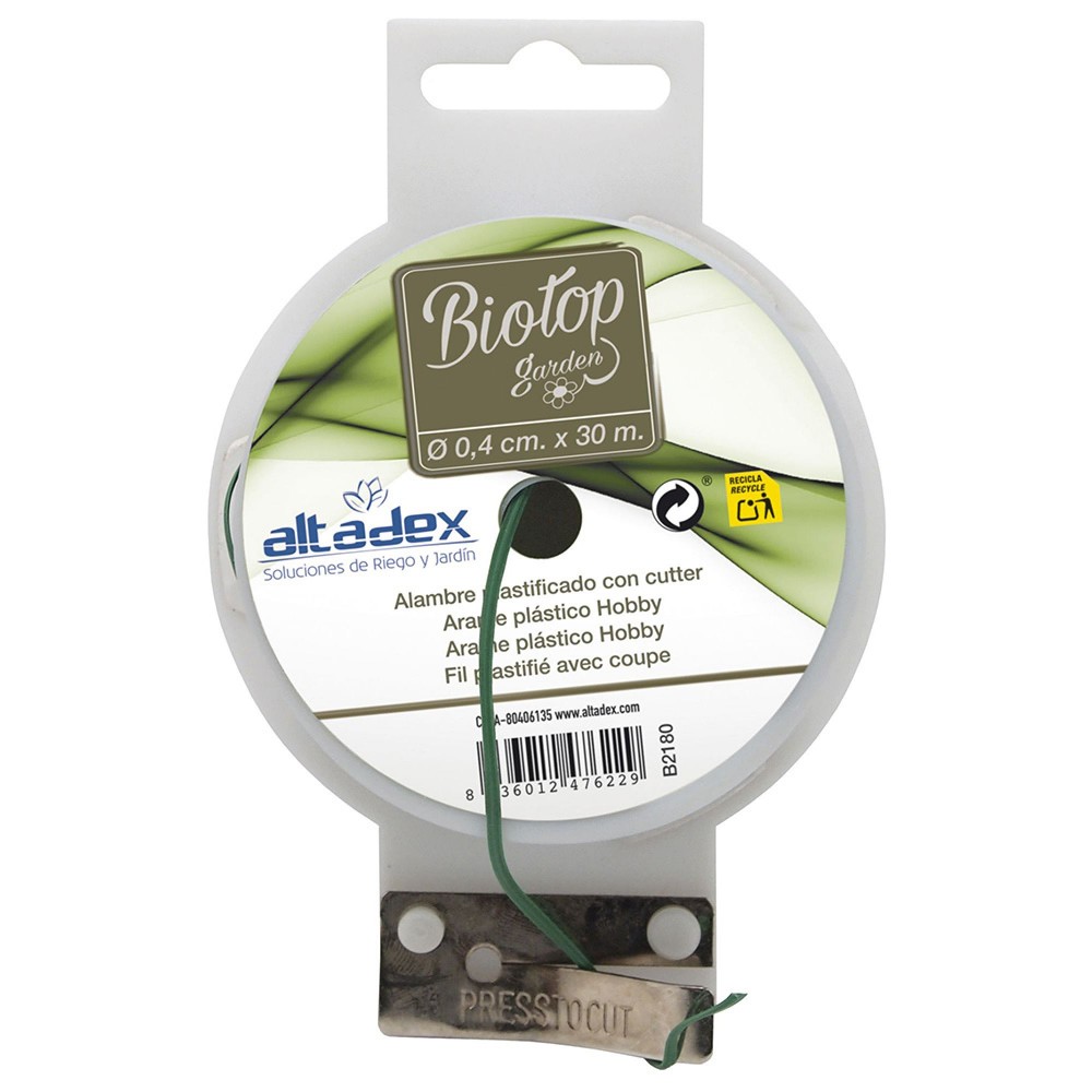 ARAME PLASTIFICADO VERDE, Ø4 mm x 30 m