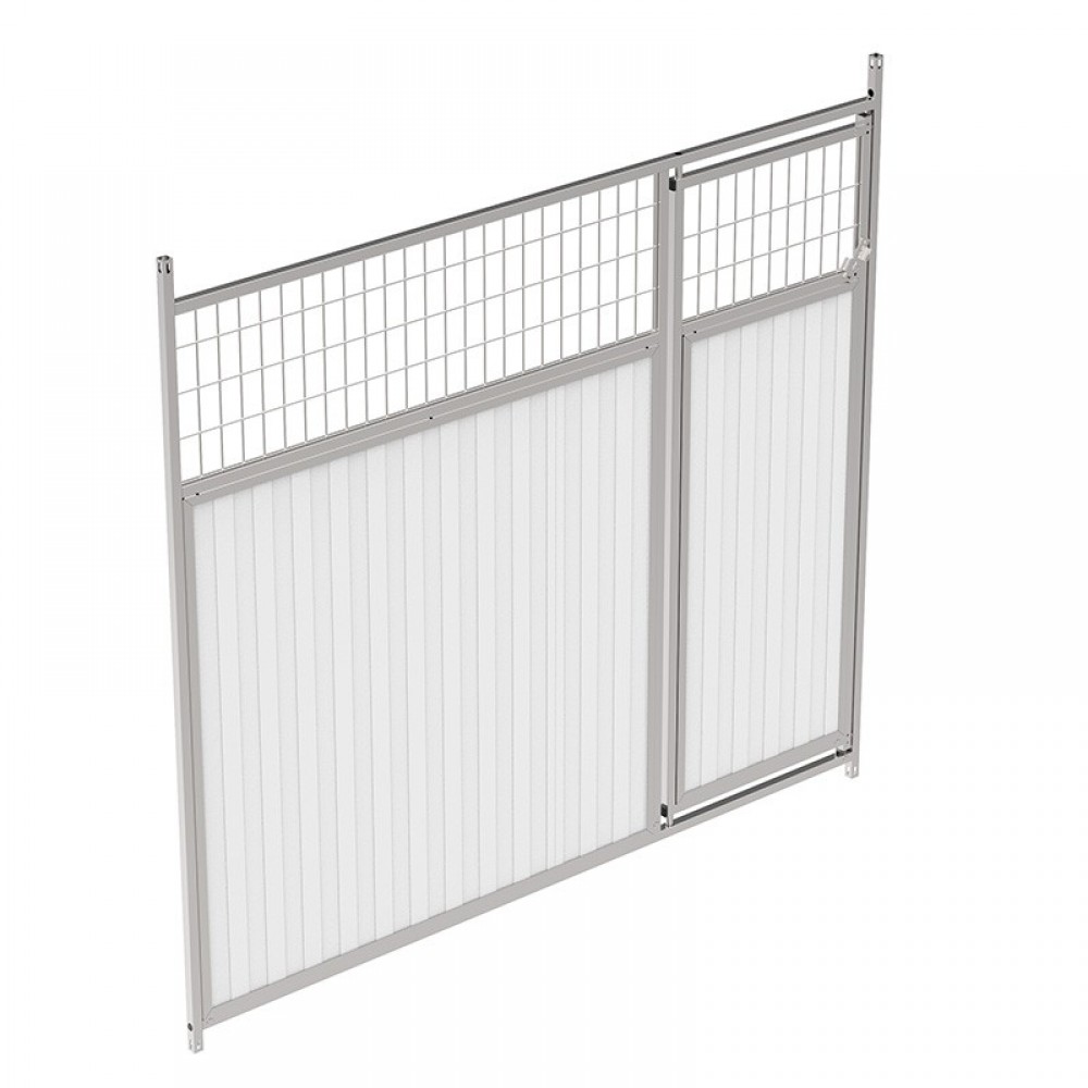 FRENTE BOX DE CHAPA SANDWICH 30MM  MIXTO C/PORTA - 2MT