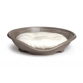 CAMA PASHA COM ALMOFADA CASTANHA