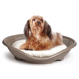 CAMA PASHA COM ALMOFADA CASTANHA