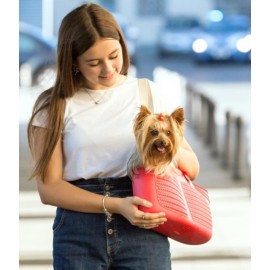 BOLSA DE TRANSPORTE MIA PET VERMELHA