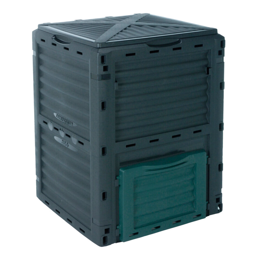 COMPOSTOR PARA JARDIM PRETO 300L 61X61X83CM