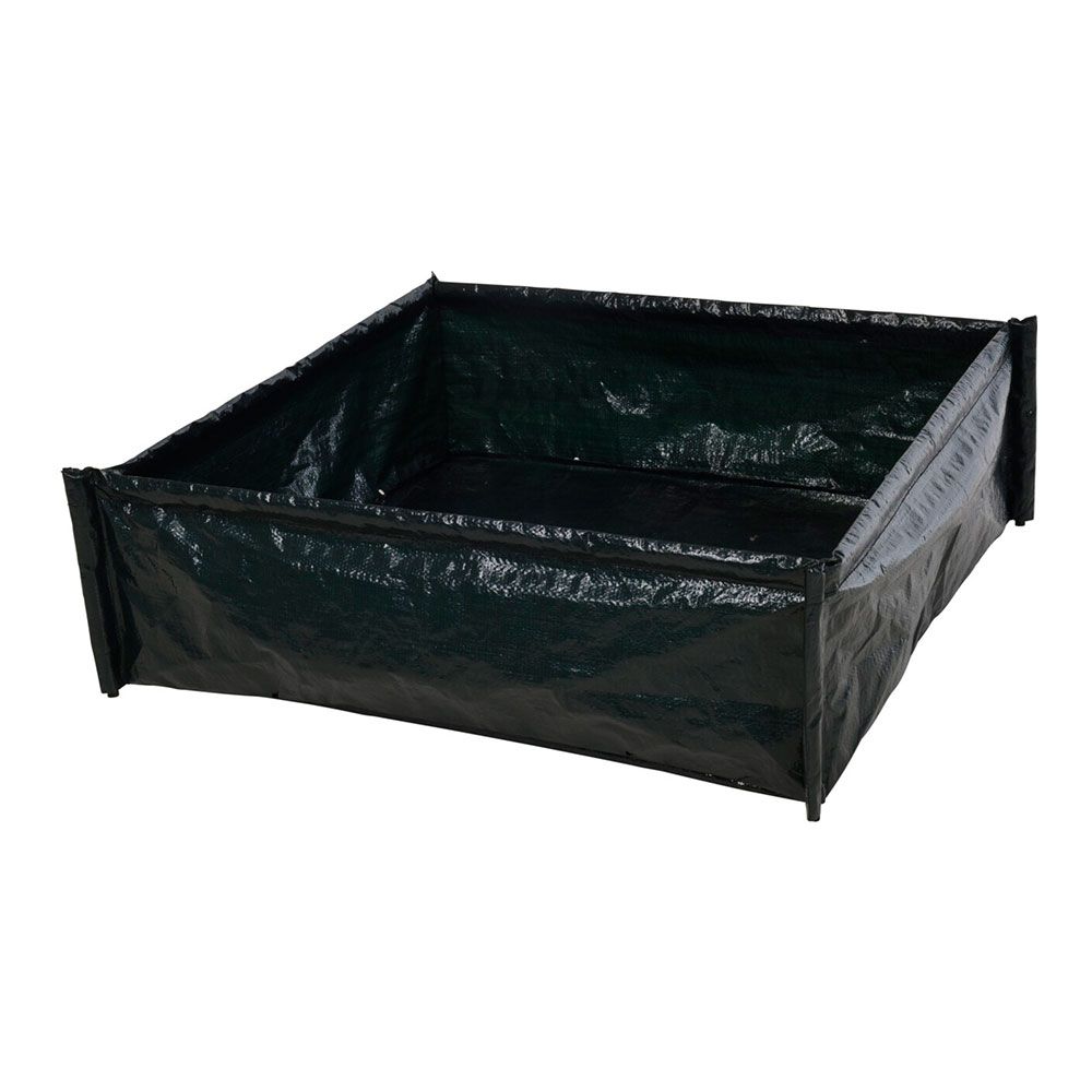 HORTA QUADRADA VERDE MEDIDA 75x75x25cm